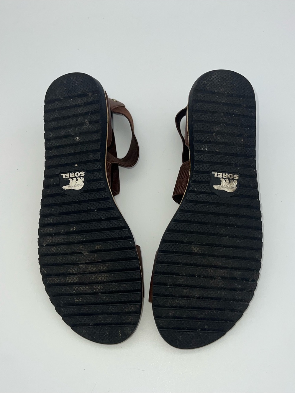 Sorel Ella ankle dark brown leather Strap sandals women’s size 8.5 - Picture 7 of 7